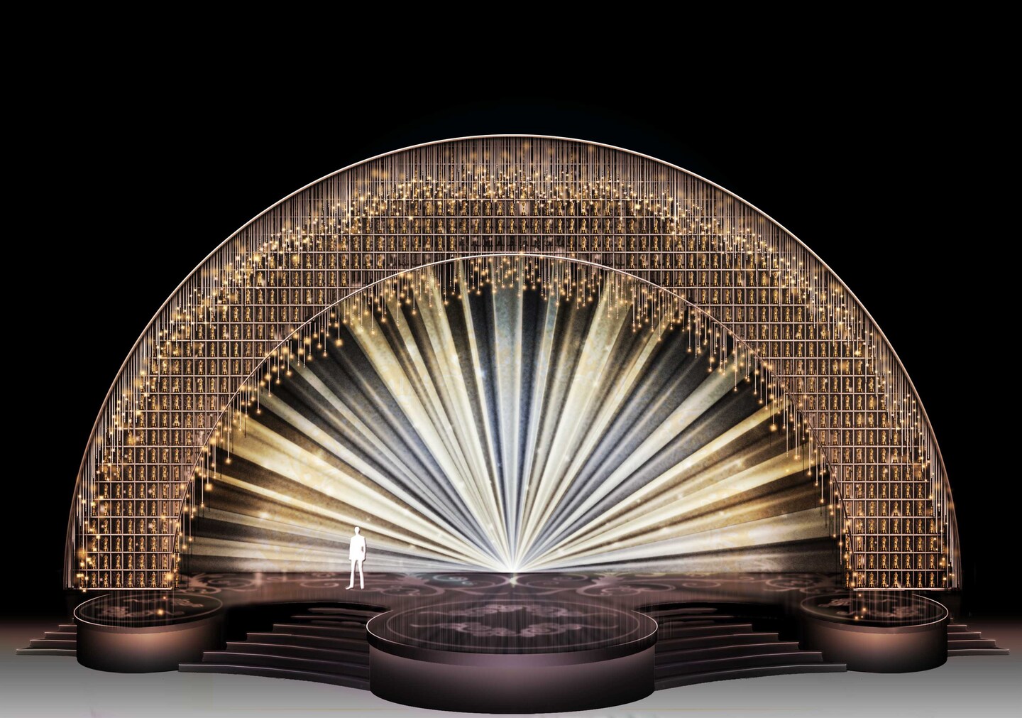 Oscars 2013 — rendering by Derek McLane