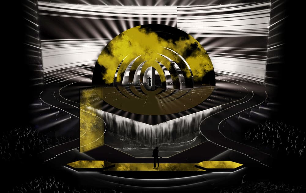 Eurovision 2022 — concentric arches on stage