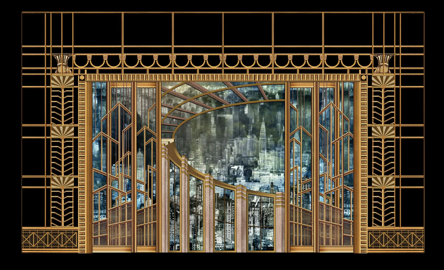 Thoroughly Modern Millie — layered Art Deco flats
