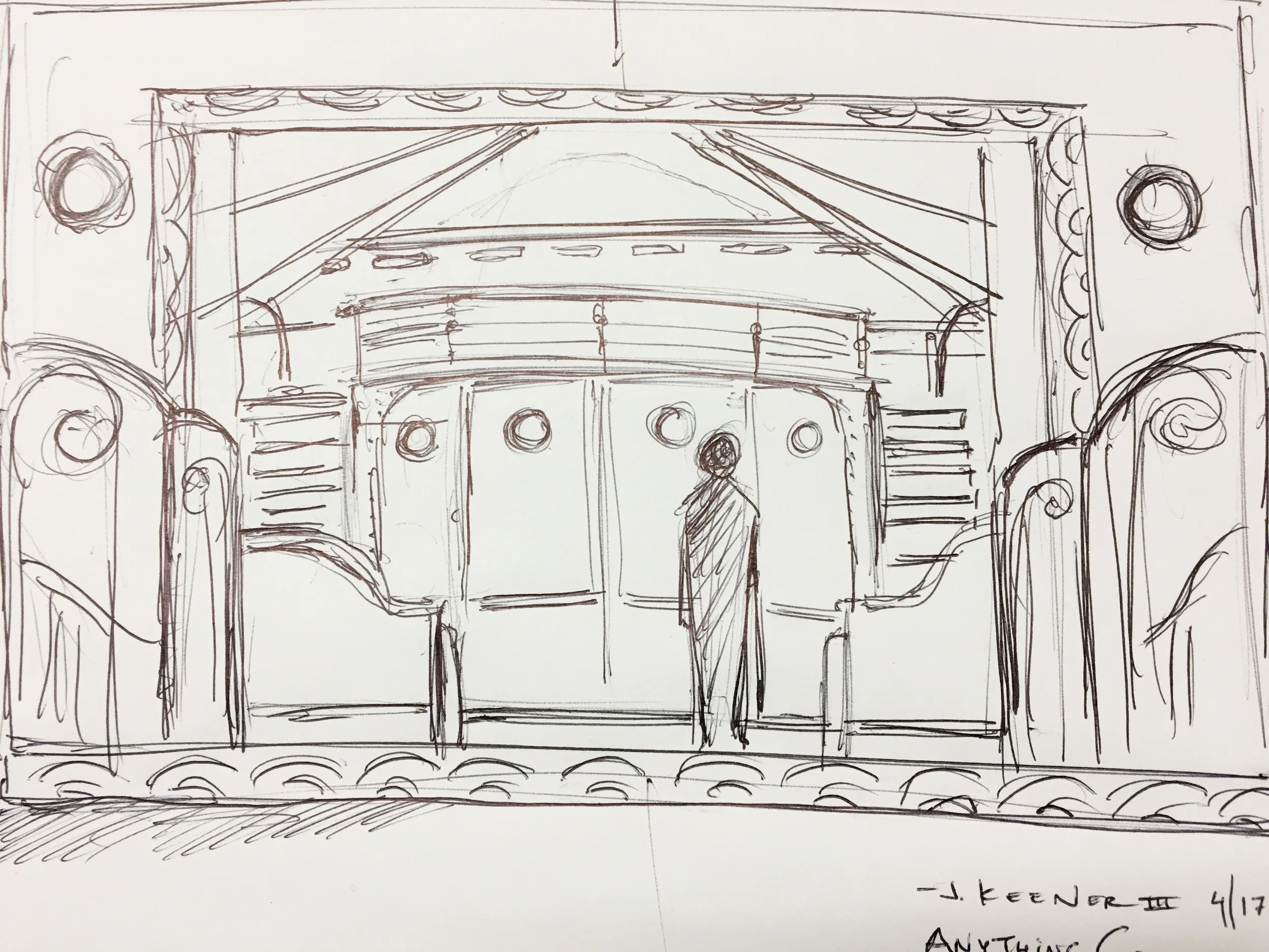 Anything Goes — Art Deco concept sketch